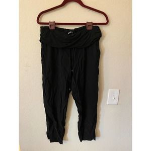 Splendid Joggers Black with Overflow Waist Band Size L